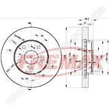 Диск тормозной передний Fremax BD-3304