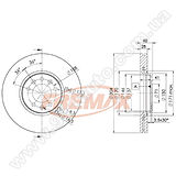 Диск тормозной передний Fremax BD-4755