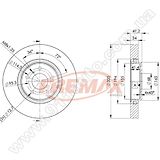 Диск тормозной передний Fremax BD-4204