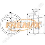 Барабан тормозной задний Fremax BD-9617