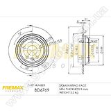 Диск тормозной задний Fremax BD-6769