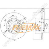 Диск тормозной передний Fremax BD-9061