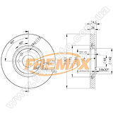 Диск тормозной передний Fremax BD-4698