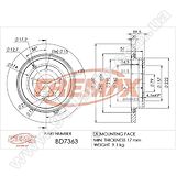 Диск тормозной задний Fremax BD-7363
