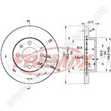 Диск тормозной передний Fremax BD-7500