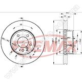 Диск тормозной передний Fremax BD-3221