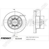 Диск тормозной задний Fremax BD-5640