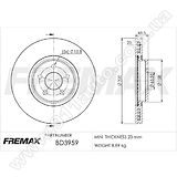 Диск тормозной передний Fremax BD-3959