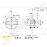 Диск тормозной задний Fremax BD-5023