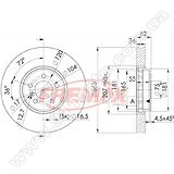 Диск тормозной передний Fremax BD-1982