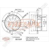 Диск тормозной задний Fremax BD-1269