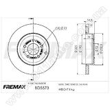 Диск тормозной задний Fremax BD-5573