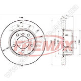 Диск тормозной передний Fremax BD-6464