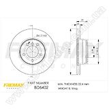 Диск тормозной передний Fremax BD-6402