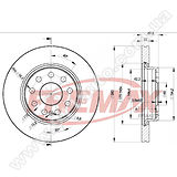 Диск тормозной передний Fremax BD-5614