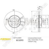 Диск тормозной передний Fremax BD-2890