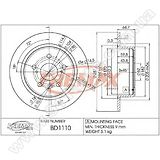 Диск тормозной задний Fremax BD-1110