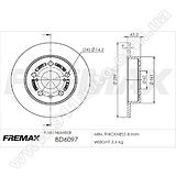 Диск тормозной задний Fremax BD-6097