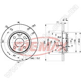 Диск тормозной передний Fremax BD-4707