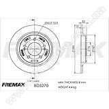 Диск тормозной задний Fremax BD-5270