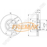 Диск тормозной передний Fremax BD-3937