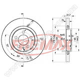 Диск тормозной передний Fremax BD-5603