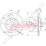 Диск тормозной передний Fremax BD-7031 (зам.MN116979) Grandis