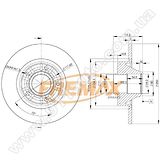 Диск тормозной задний Fremax BD-6846