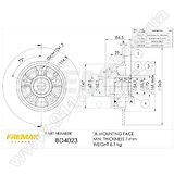 Диск тормозной задний Fremax BD-4023