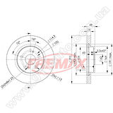 Диск тормозной передний Fremax BD-4803