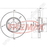 Диск тормозной передний Fremax BD-3963