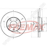 Диск тормозной передний Fremax BD-3272