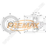 Барабан тормозной задний Fremax BD-4735