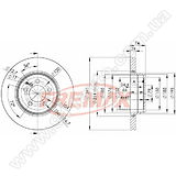 Диск тормозной задний Fremax BD-3409