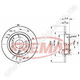 Диск тормозной задний Fremax BD-9115