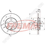 Диск тормозной передний Fremax BD-5308