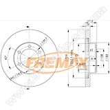 Диск тормозной передний Fremax BD-2918