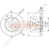 Диск тормозной передний Fremax BD-4200