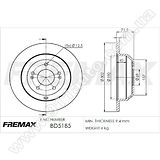 Диск тормозной задний Fremax BD-5185