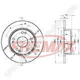 Диск тормозной задний Fremax BD-5252
