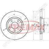 Диск тормозной передний Fremax BD-3273