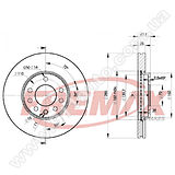 Диск тормозной передний Fremax BD-9003