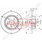 Диск тормозной задний Fremax BD-7989