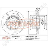 Диск тормозной передний Fremax BD-5152