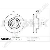 Диск тормозной задний Fremax BD-5601