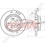 Диск тормозной задний Fremax BD-0910