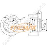Диск тормозной задний Fremax BD-0416