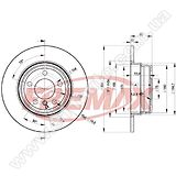 Диск тормозной задний Fremax BD-6491