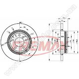 Диск тормозной задний Fremax BD-3215