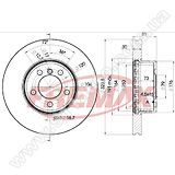 Диск тормозной передний Fremax BD-0265